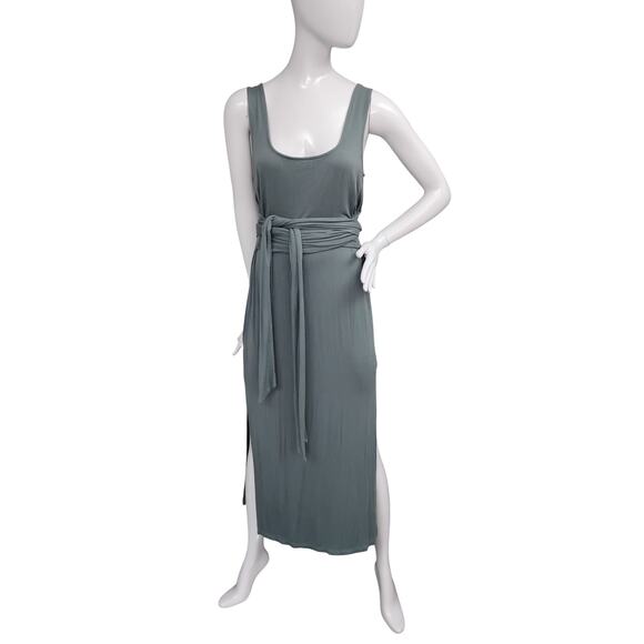 Modern Citizen Kelis Tie Waist Maxi Dress Size XL Gray - Picture 3 of 11